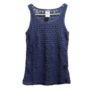 New Lavon Blue knit sleeveless Top XS